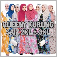 SABELLA QUEENY KURUNG MOSSCREPE IRONLESS READYSTOCK SIZE 2XL 3XL NNACOLLECTIONS