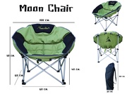 Field and Camping เก้าอี้ใบบัว (Moon Chair) สีเขียว-ดำ