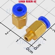 [5 Pieces]- PC4-M6-0.75 Pneumatic Pipe Connector 4mm External Thread 6mm Pitch 0.75mm Linhkien IC