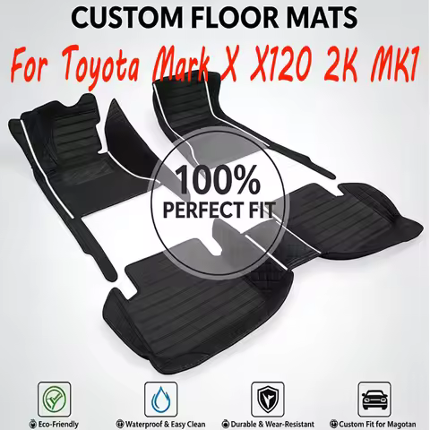 Waterproof Car Floor Mats For Toyota Mark X X120 2K MK1 2004~2009 Alfombrillas Coche Car Accessories