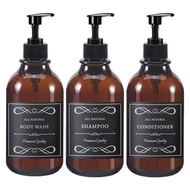 Refillable & Multifunctional Reusable Bottles,Drilling Installation Shampoo And Conditioner Dispense