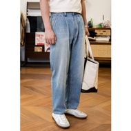 雙摺錐形牛仔褲 13oz水洗 日版 中高腰 夏天薄款 淺色 Graphpaper