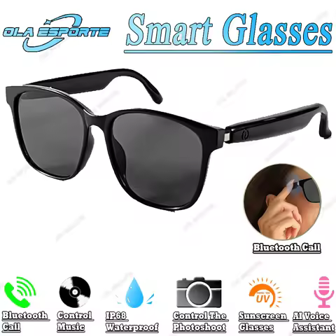 Women Men Smart Glasses Polarized Sunglasses Sun protection Glasses IPX4 Waterproof Open Ear Headpho
