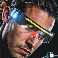 NARCISSUS13A0E Lighted Safety Glasses, Plastic Waterproof LED Safety Glasses,  Wave Sensor Rechargea
