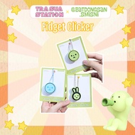 Fidget Clicker – 3D printed plastic strezz release button keychain – @batdongsan.smisni keychain fid