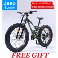 Jeep Fat Bike 26 Inch MTB Mountain Bike speed 21/24/27 shifter (J01)