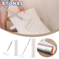 BTONAS Long Handle Lint Roller Brush, 19/24cm Tearable Pet Hair Remover Roller, Floor Cleanup Tool T
