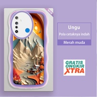 Casing hp Realme 5 5i 5s 6 6i 6S 7i C17 8 8i 9 11 pro plus 9i Painted Mountain Peak 3D Soft Case Com