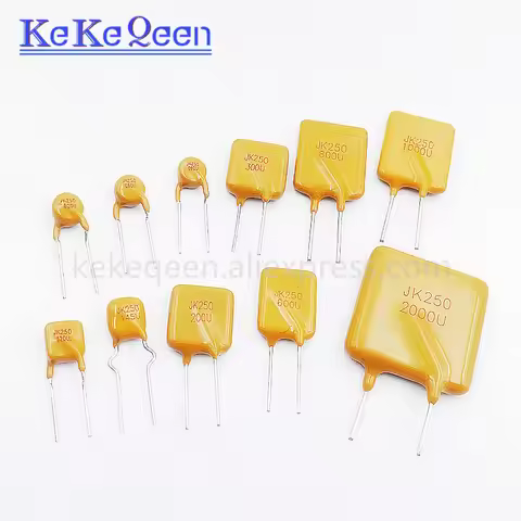 10pcs Resettable Fuse PTC 250V DIP JK250 120U 145U 40mA 50mA 60mA 80mA 90mA 0.11A 0.12A 0.145A 0.18A