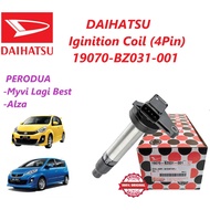 Daihatsu Ignition Coil 19070-BZ031-001 Perodua Myvi Lagi Best 1.3 1.5 Alza Toyota Rush F700