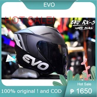 【EVO】 motorcycle helmet 、bike helmets EVO RX-5 MONO COLOR DUAL VISOR HALF FACE HELMET