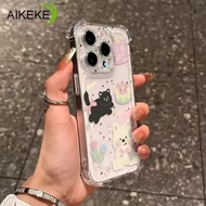 Cute Flowers Dog Four-corners Phone Case For OPPO Find X8S X8 Pro X7 Ultra X6 X5 X3 Pro X2 F31 F29 F