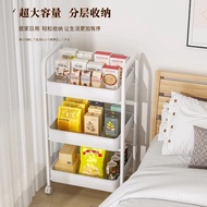 Storage Trolley Storage Rack Kitchen Household Multi-Layer Mobile Trolley Multi-Functional Fruit Snack Cart Durable Larg