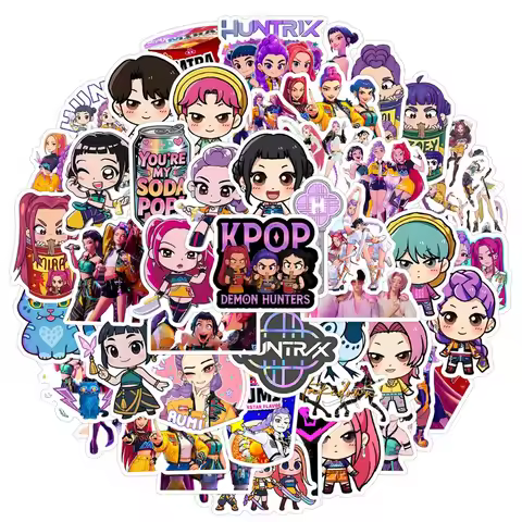 50pcs K-Pop Anime cartoon Stickers Animation Movie Decals DIY Laptop Car Bike Graffiti Decoration Wa