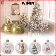 WININ Inflatable Balloons, DIY 60cm Christmas Ball, Giant without Light Toy Giant Venue Layout Ball 