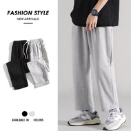 EECHO M-5XL Men's Summer cargo Loose Casual Pants For Men Wide Leg Sweatpants Thin Solid Color Sport