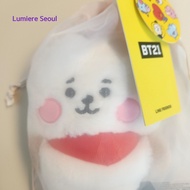 BT21 RJ Flat Fur Plush – Japan Exclusive, Unopened Rare Item