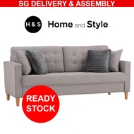 (SG) Luxury Fabric Sofa, Premium Easy Care Fabric Sofa by Home And Style FREE INSTALLATION