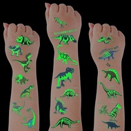 Zonon Glow Dinosaur Temporary Tattoos for Kids Glow in Dark Waterproof Luminous Dino Temporary Tatto