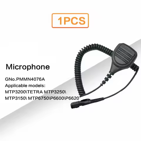 PMMN4076A Shoulder Microphone, Suitable for Walkie-Talkie, MTP3200, TETRA, MTP3250, MTP3150, MTP6750