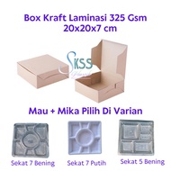 Laminated Kraft Rice Box Box 20x20 l Rice Box l Rice Box Cake Food Packaging Box 20x20