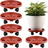 1pc Flower Pot Tray With Swivel Casters, Holds 30-40 Lbs (15-20 Kg), Suitable For Placing Indoor Pla