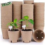 TAYLOR1 50pcs Biodegradable Plant Paper Pot, Eco-Friendly Round Plant Starter Pot, Home Gardening Tools 8CM Disposable Seedling Cup Home Greenhouse