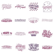 Law of Attraction Sticker 41 Pieces 41 Patterns Waterproof Laptop Notebook