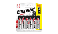 Energizer Max AA Battery (4+2)