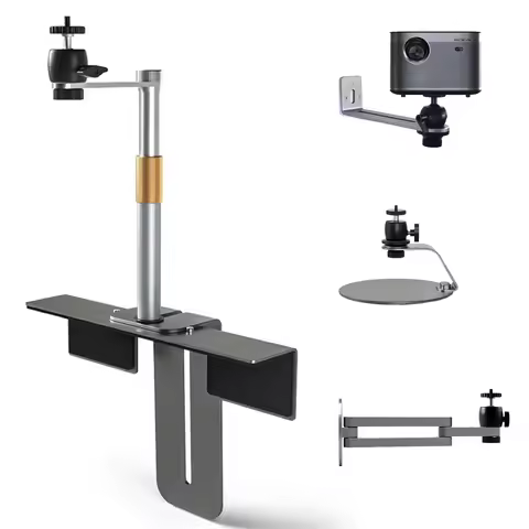 Projector Stand Behind Bed Sofa Aluminium Alloy Table Projector Holder Silver Wall Mount Projector B