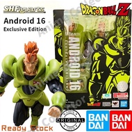 【In Stock】Bandai Shf Android 16 Exclusive Edition Dragon Ball Z Movable Action Figure