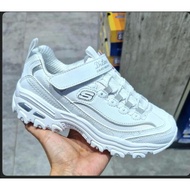 Skechers d'lites color mayhem white silver