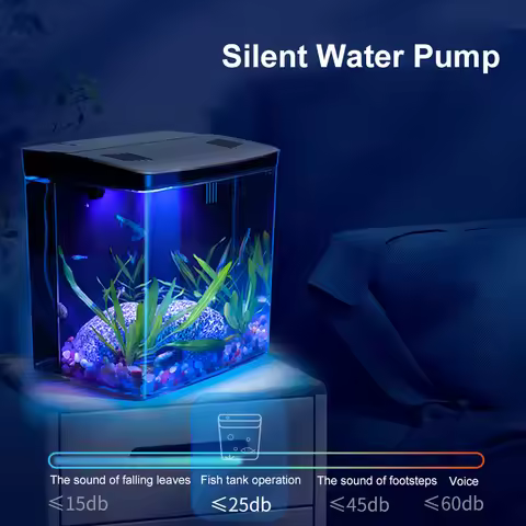 Fish Tank Living Room Small Mini Douyu Tank Household Tabletop Ecological Tank Self Circulating Back