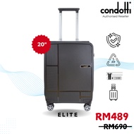 Condotti Elite (20") PP Hard Case Flip Top Unbreakable Luggage with TSA Lock and Security Zipper C-F