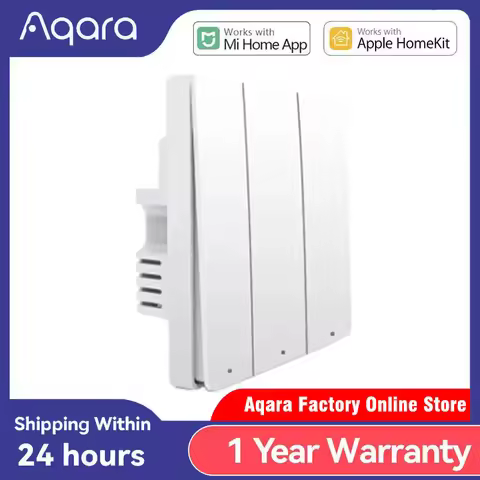 Aqara Wall Switch D1 ZigBee Smart Wireless Key Light Remote Control Fire Wire With /NO Neutral Work 