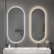 MNS Bathroom Mirror Mirror With Light LED Mirror  Oval Smart Light Mirror Touch Toilet Makeup Mirror
