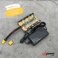 แบตลิเธียม Li-ion 18V Max21V 5000mA  21700 แบตลําโพงบลูทูธ ใช้งานทั่วไปหรืองาน DIY มีวงจรBMSป้องกัน 