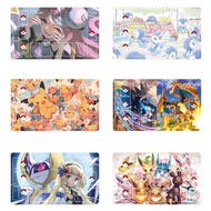 60x35x0.2cm Anime Pokemon GAME PTCG Dedicated DIY Card Playmat Battle Against K02 Pikachu Piplup Psy