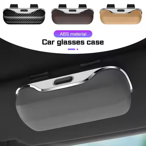 Car Visor Glasses Case Sunglasses Holder For Jaguar XE XF XJ F-Type F-Pace XKR XEL XFL S F XK XJL XJ