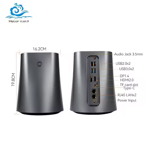 Home NAS Mini PC with Inter N100/N150/AMD R7 5825U Support WIN10 Linux with 2xUSB2.0 2xUSB3.0 1xHDMI