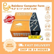 BEST PRICE* Rainbow Computer Form 9.5" X 11" - 1PLY 2PLY 3PLY 4PLY