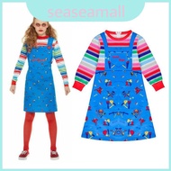 Play Childs Charming Licensed Chucky Costume For Kids Halloween Dress Fancy