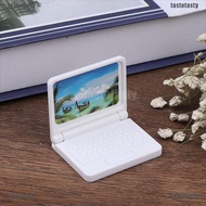 TasteDollhouse Miniature Modern Computer For Children Toy Dolls laptop computer