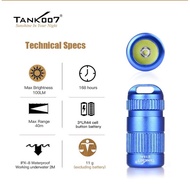 Tank007 E15 AI E15 UV 100lm 46m 3xLR44 Mini Keychain Light