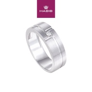 HABIB Diamond Men's Ring in 925 Silver Palladium A05670121(PLD)