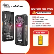 Ulefone Armor 30 Pro 5G Rugged Phone Android 14 Smartphone 32GB+512GB 12800mAh Night Camera