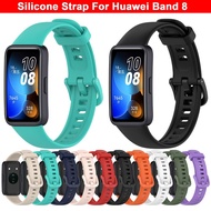 ETXSilicone Strap For Huawei Band 8 Smart Watch Replacement Wristband Bracelet Watchband For Huawei Band8 Strap Accessories