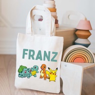 Pokemon Tote bag, Pokemon customized bag for Souvenir or giveaway, personalized name