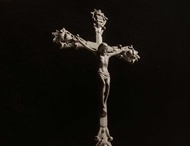 【老時光 OLD-TIME】早期歐洲銅製耶穌十字架擺飾掛飾