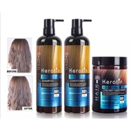 KERATIN MOISTURIZING &amp; SMOOTH HAIR MASK (1000 ml) KERATIN TREATMENT SHAMPOO/KERATIN CREAMY HAIR MASK